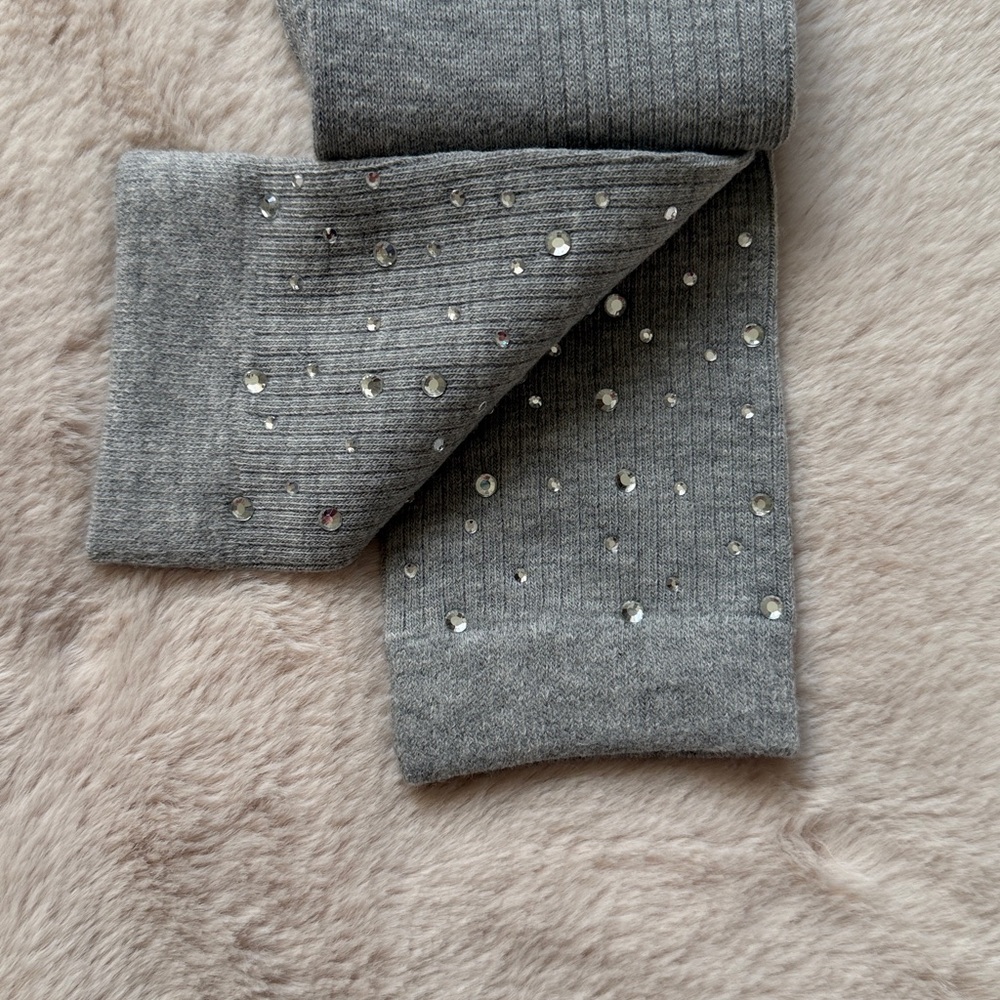 LOFT Gray Embellished Crew Socks - Picture 7 of 7